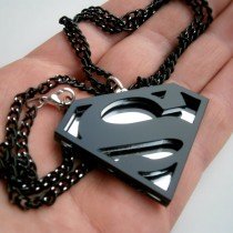 Black Superman Pendant